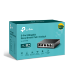 Switch Easy Smart, 5 Cổng Gigabit với 4 Cổng PoE+ TL-SG105PE