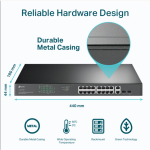 Switch Rackmount 18 Cổng Gigabit với 16 Cổng PoE+