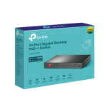 Switch Để Bàn 10 Cổng với PoE+ và PoE++