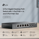 Switch Để Bàn 5 Cổng Gigabit với 4 PoE+