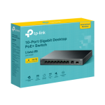 Switch Để Bàn LiteWave, 10 Cổng Gigabit với 8 Cổng PoE+