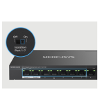 Switch Để Bàn 8 Cổng 10/100/1000M, 7 cổng PoE+, Vỏ kim loại