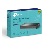 Switch 8 Cổng 10/100 Mbps với 4 Cổng PoE TL-SF1008LP