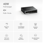 Switch Để Bàn Tp-link 6 Cổng 10/100M, 4 cổng PoE MS106LP